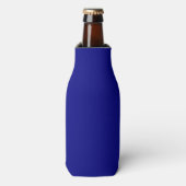 Navy Blue Solid Color Flesjeskoeler (Fles Voorkant)