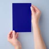 Navy Blue Solid Color Flyer (Hand)