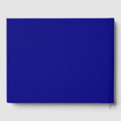 Navy Blue Solid Color Gastenboek (Achterkant)