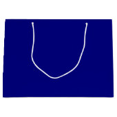 Navy Blue Solid Color Groot Cadeauzakje (Voorkant)