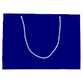 Navy Blue Solid Color Groot Cadeauzakje (Achterkant)