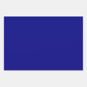 Navy Blue Solid Color Inpakpapier Vel (Voorkant)