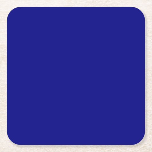 Navy Blue Solid Color Kartonnen Onderzetters (Voorkant)