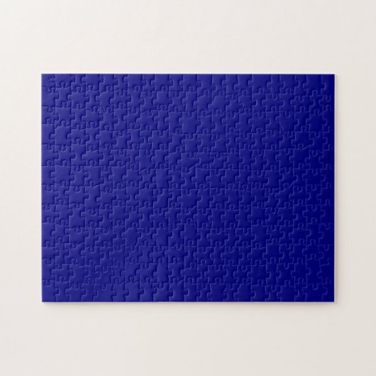 Navy Blue Solid Color Legpuzzel (Horizontaal)