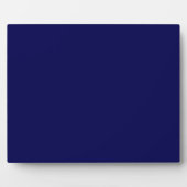 Navy Blue Solid Color past deze aan Fotoplaat (Voorkant)