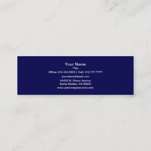 Navy Blue Solid Color past deze aan Mini Visitekaartje