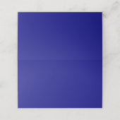 Navy Blue Solid Color Plaatskaartje (Buitenkant ongevouwen)