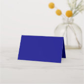 Navy Blue Solid Color Plaatskaartje (Achterkant)