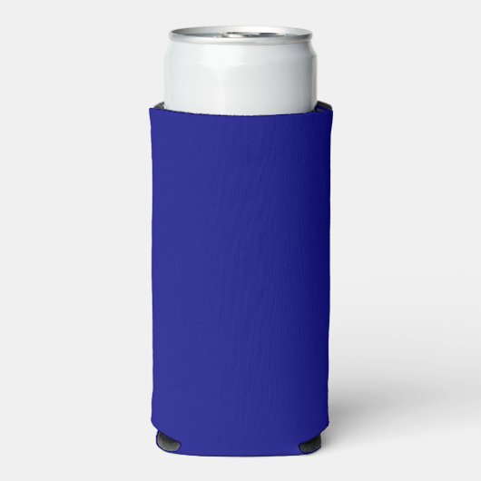 Navy Blue Solid Color Seltzer Blikjeskoeler (Seltzer Voorkant)
