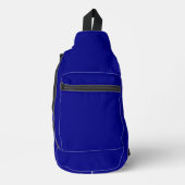 Navy Blue Solid Color Sling Bag (Voorkant)