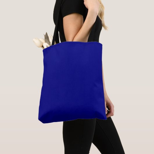 Navy Blue Solid Color Tote Bag (Dichtbij)