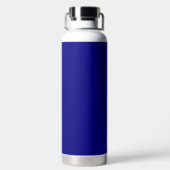 Navy Blue Solid Color Waterfles (Achterkant)