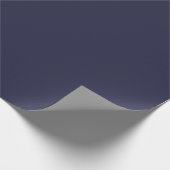Navy Blue Solid Color Wrapping Paper Roll Cadeaupapier (Hoek)