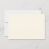 Navy Blue Sophisticated Stripes Wedding RSVP Kaartje (Achterkant)