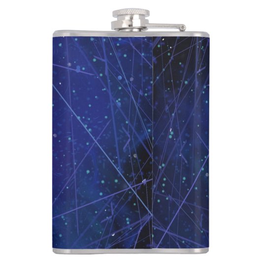 Navy Blue sparkle Heupfles (Achterkant)