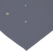 Navy Blue Sparkly Glitter Ombre Korte Tafelloper (Hoek)