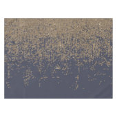 Navy Blue Sparkly Glitter Ombre Tafelkleed (Voorkant (Horizontaal))