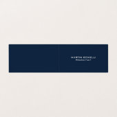 Navy Blue Special Unieke Moderne Consultant Visitekaartje (Buitenkant ongevouwen)
