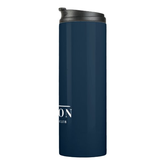 Navy Blue Specialized Monogram Golfer Thermosbeker (Geroteerd rechts)