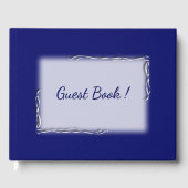 Navy Blue Specialized Spine Gastenboek (Voorkant)