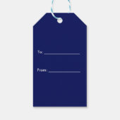 Navy Blue Sports Jersey Team Jersey Cadeaulabel (Achterkant)