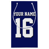 Navy Blue Sports Jersey Team Jersey Klein Cadeauzakje (Achterkant)