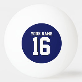 Navy Blue Sports Jersey Team Jersey Pingpongbal