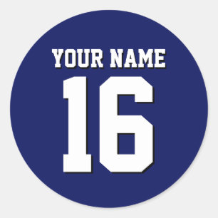 Navy Blue Sports Jersey Team Jersey Ronde Sticker