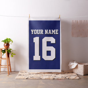 Navy Blue Sports Jersey Team Jersey Stof