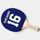 Navy Blue Sports Jersey Team Jersey Tafeltennisbatje (Zijkant)