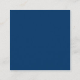 Navy Blue Square 2,5 "x 2,5" aangepaste oproepkaar Contactkaartje