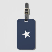 Navy Blue Star Mark Bagagelabel (Voorkant (verticaal))