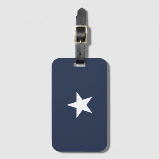 Navy Blue Star Mark Bagagelabel (Voorkant (verticaal))