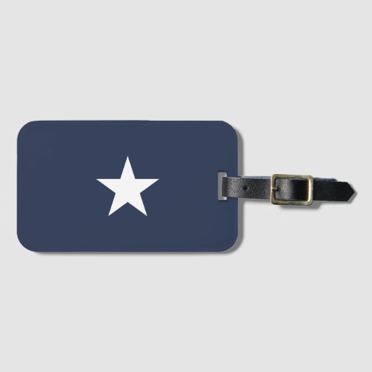 Navy Blue Star Mark Bagagelabel (Voorkant (horizontaal))