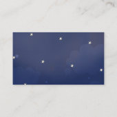 Navy Blue Star Sky Book Request Kaart Visitekaartje (Achterkant)