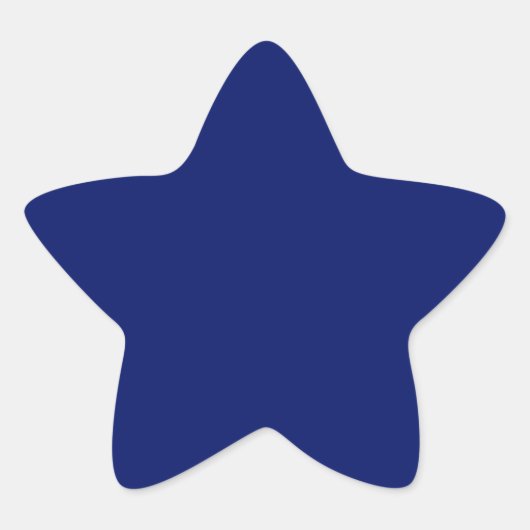 Navy Blue Star Sticker (Voorkant)