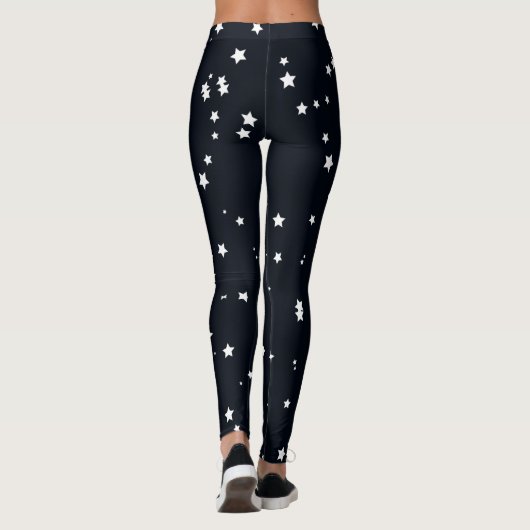 Navy Blue Star Women's Leggings (Achterkant)