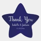 Navy Blue Ster Sticker (Voorkant)