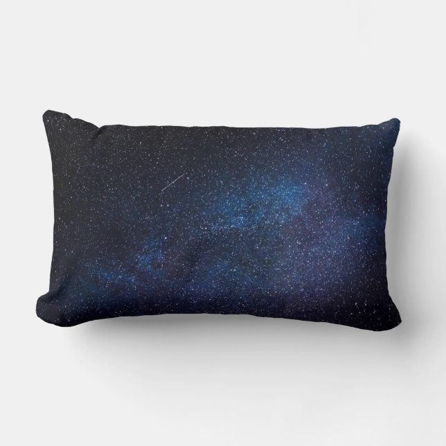 Navy Blue Sterrennacht sky Galaxy Kussen (Voorkant)