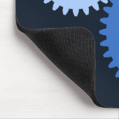 Navy Blue-stijlvolle wasbedekking Muismat (Hoek)