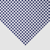 Navy Blue-Stippen op witboek Tissuepapier (Detail)