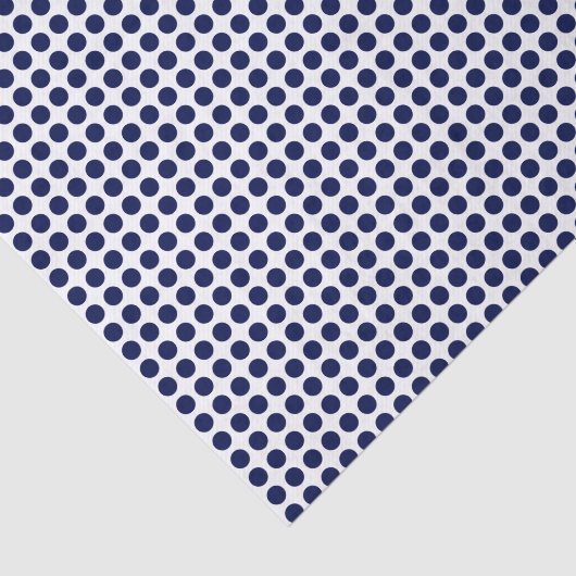 Navy Blue-Stippen op witboek Tissuepapier (Detail)