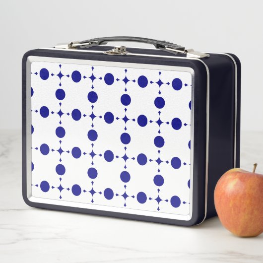 Navy Blue Stippen, Stippenpatroon, Stippen (In situ)