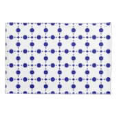 Navy Blue Stippen, Stippenpatroon, Stippen Kussensloop (Achterkant)