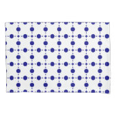 Navy Blue Stippen, Stippenpatroon, Stippen Kussensloop (Voorkant)