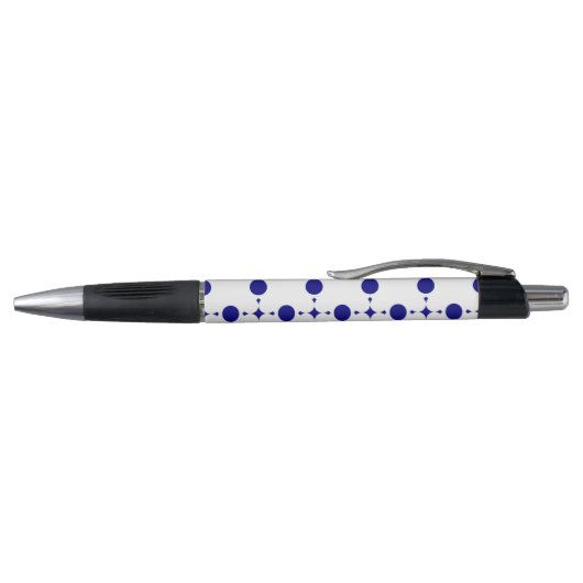 Navy Blue Stippen, Stippenpatroon, Stippen Pen (Bovenkant)