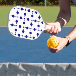 Navy Blue Stippen, Stippenpatroon, Stippen Pickleball Paddle