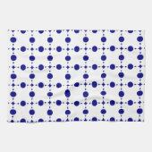 Navy Blue Stippen, Stippenpatroon, Stippen Theedoek (Horizontaal)