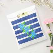 Navy Blue Stripe Bedankzakje (Gezegeld)