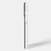 Navy Blue Stripe  Label en monogram Case-Mate iPhone Case (Achterkant / Links)